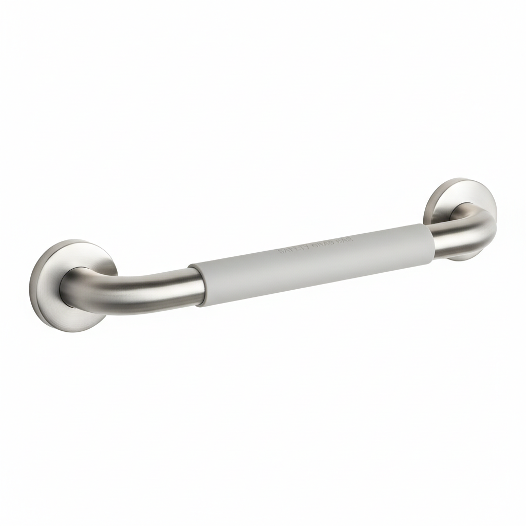 2Pcs Bath Grab Bar Sturdy Stainless Steel Shower Safety Handle For Bathtub Toilet Stairway 220LBS Pull Force