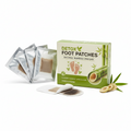 10-Piece Pack Detox Foot Patches Natural Herbal Mugwort Leaf Foot Patches Cleanse Toxins from Body and Feet Relieve Stress Aid Sleep