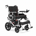 Electric Wheelchair for Adults Seniors, 300 lbs Weight Capacity, 17.7 in Width Lightweight Foldable Motorized Power Wheelchairs, Long Range All Terrain Aluminum Alloy Chair, Adjustable Backrest