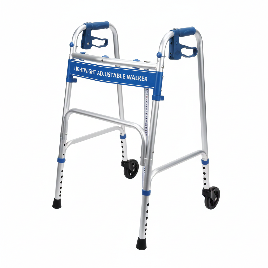 Aluminum Alloy Rehabilitation Auxiliary Walking Foldable Standard Walker