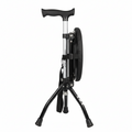 Lightweight Adjustable Folding Cane Seat with Light