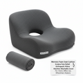 Memory Foam Seat Cushion Sciatica Pain Relief Cushion Pillow Seat Cushion with Machine Washable Cover for Home Office Car Wheelchair Airplane