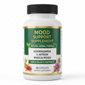 Mood Support Supplement with Ashwagandha Saffron Extract 5 HTP Griffonia Siberian Ginseng Rhodiola rosea 60 Capsules